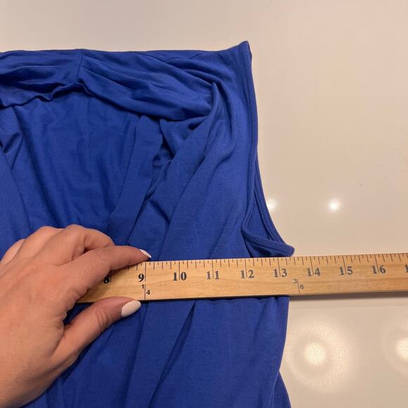 Kobi Halperin Women's Blue Sandra Twist Front Jersey Maureen Dress Size Medium - Picture 11 of 13